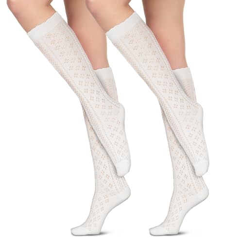wlertcop 2Pcs Trachtensocken damen, edle Damen Trachten Kniestrümpfe Dirndlstrümpfe, Oktoberfest Socken, kniestrümpfe damen mit Häkellook für Trachtenfest Oktoberfest Volksfest Tracht Hochzeit wlertcop 2Pcs Trachtensocken damen, edle Damen Trachten Kniestrümpfe Dirndlstrümpfe, Oktoberfest Socken, kniestrümpfe damen mit Häkellook für Trachtenfest Oktoberfest Volksfest Tracht Hochzeit von wlertcop