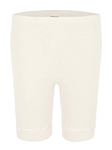 wobera ANGORA Damen-Unterhose bis Knie mit 40% Angora (mediumg, wollweiß) von wobera ANGORA