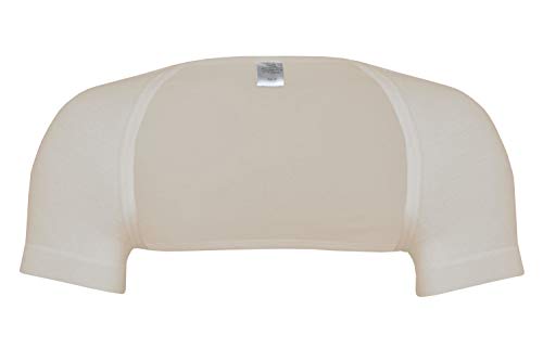 wobera ANGORA Schulterwärmer mit ½ Arm aus 70% Angora (Gr. XXL, Farbe: beige) von wobera ANGORA