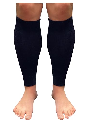 wobera ANGORA Wadenwärmer oder Stulpen (Größe: L/XL; Farbe: schwarz) von wobera ANGORA