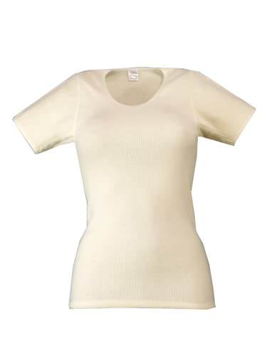 wobera ANGORA leichtes Damen-Unterhemd/Tanktop mit verstärktem Rücken (Gr. S, Farbe: wollweiß) von wobera ANGORA