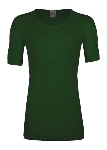 wobera ANGORA leichtes Herrenunterhemd mit 1/2 Arm oder T-Shirt mit 20% Angora (Gr. 6/M, Farbe: jägergrün) von wobera ANGORA