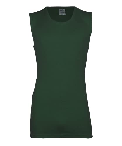 wobera ANGORA leichtes Herrenunterhemd ohne Arm oder Tank Top mit 20% Angora (Gr. 6/M, Farbe: jägergrün) von wobera ANGORA
