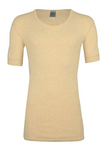 Angora wobera Herren-Unterhemd mit ½ Arm 50% Angora (Large, beige) von wobera ANGORA