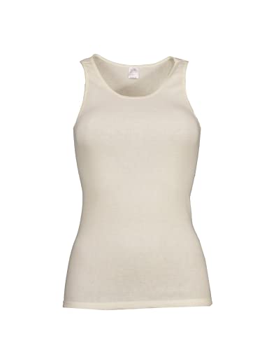 wobera ANGORA Damen-Unterhemd ohne Arm mit 40% Angora und 60% Baumwolle (Gr. S, Farbe: wollweiß) von wobera ANGORA