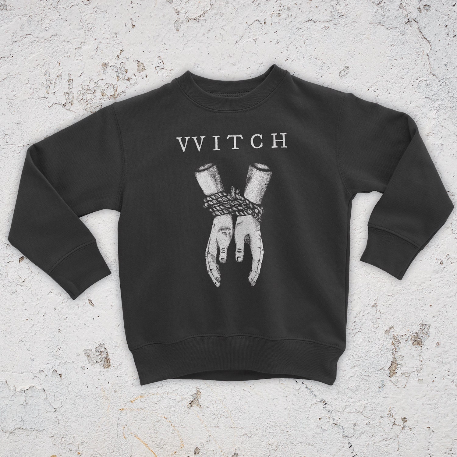 Hexe Sweatshirt Hände Gebunden Hexe Sweatshirt Hände Gebunden von woeandshucks