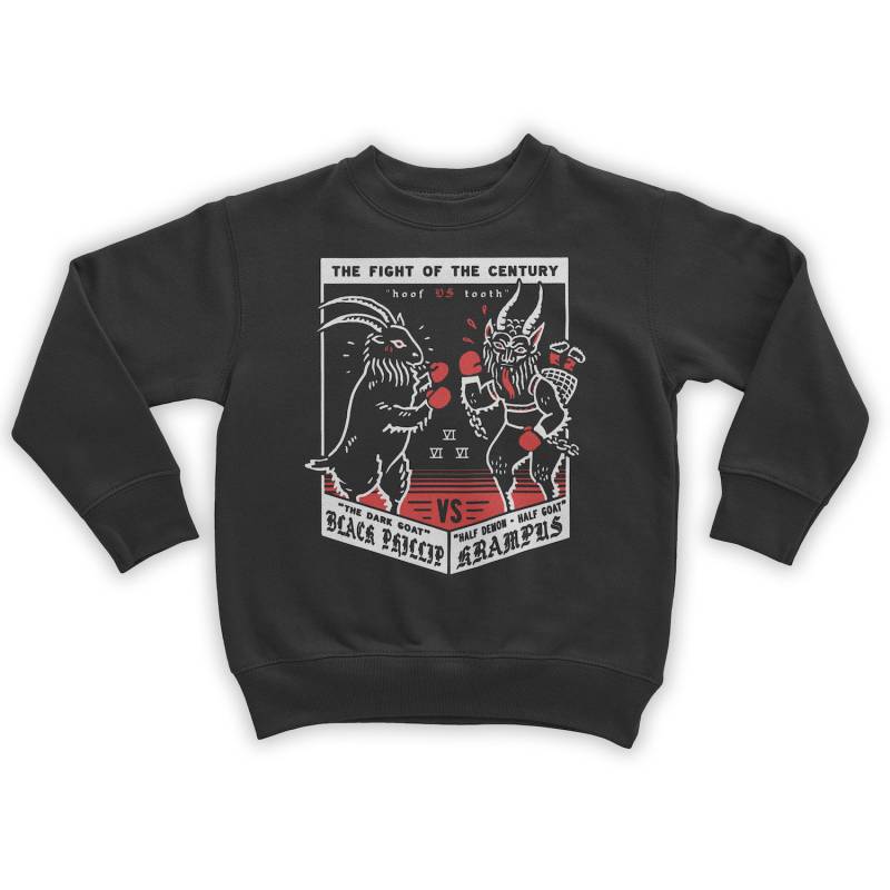 Krampus Vs Schwarz Phillip Holiday Sweatshirt Krampus Vs Schwarz Phillip Holiday Sweatshirt von woeandshucks