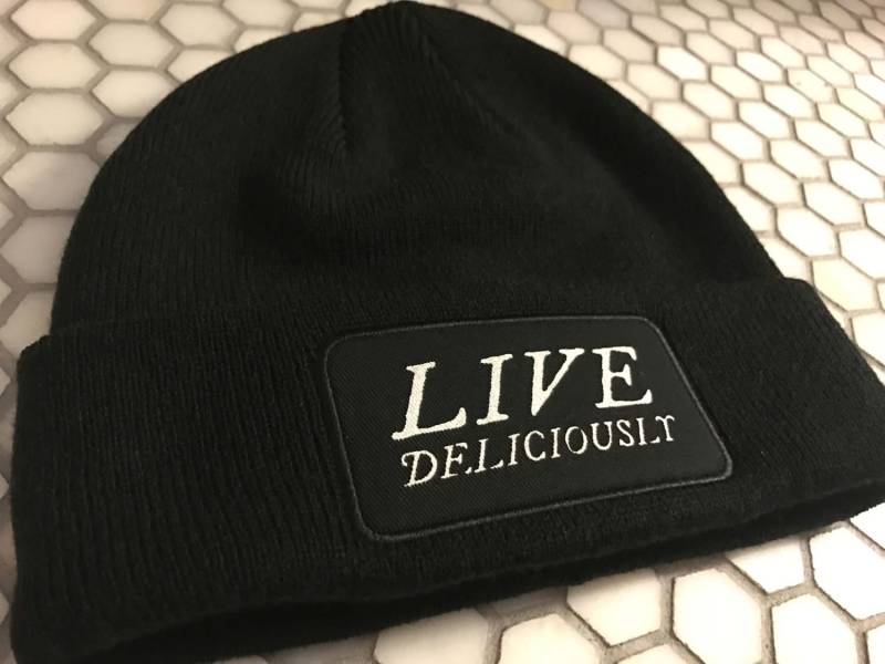 Live Deliciously Black Phillip Beanie Live Deliciously Black Phillip Beanie von woeandshucks