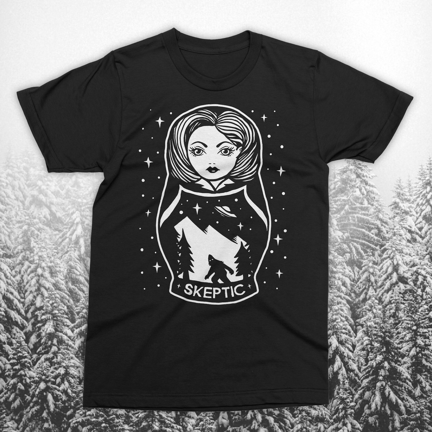 Skeptiker Scully Verschachtelung Puppe T-Shirt Skeptiker Scully Verschachtelung Puppe T-Shirt von woeandshucks