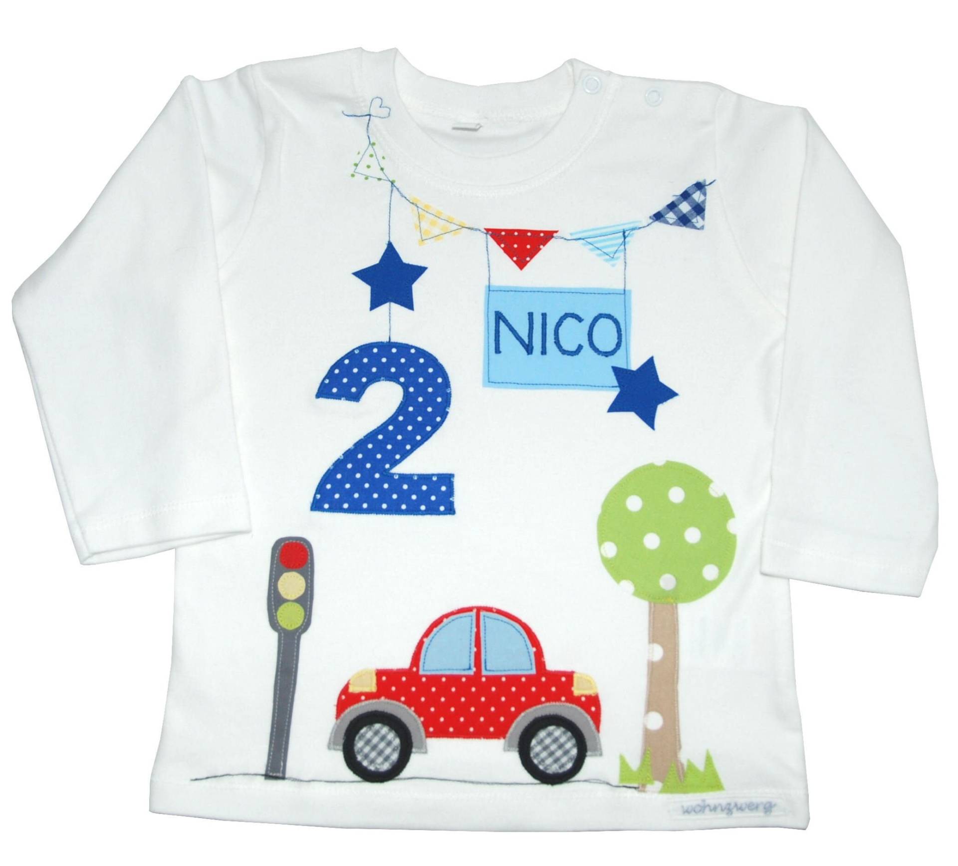 Geburtstagsshirt Meine Kleines Auto, Shirt Für Jungen Auto Kindershirt Mit Name Zahl Autoshirt Kindergeburtstag Personalisiert von wohnzwerg