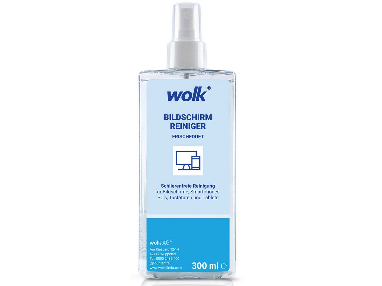 wolk Bildschirmreiniger 300 ml - ohne Alkohol - Reinigungsspray wolk Bildschirmreiniger 300 ml - ohne Alkohol - Reinigungsspray von wolk
