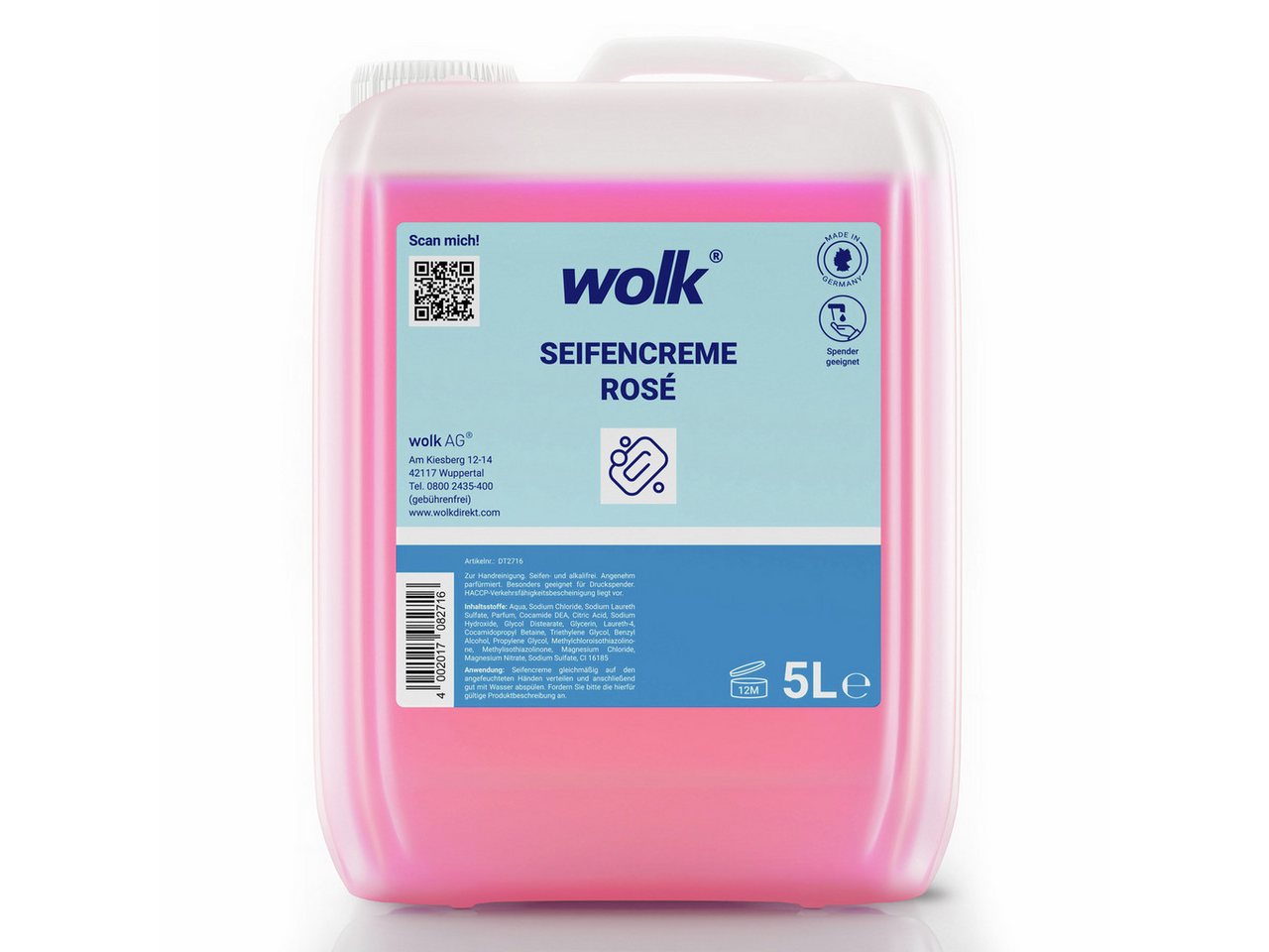 wolk Handseife rosé 5,0 L wolk Handseife rosé 5,0 L von wolk