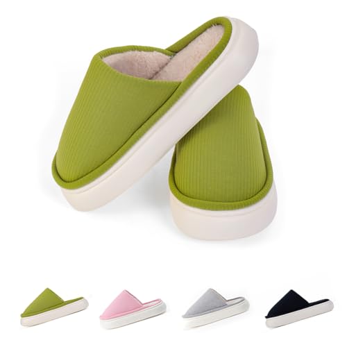 Wolkensohle Original Winter Hausschuhe für Damen und Herren, Warme Pantoffeln mit Plüsch-Innensohle, Gefütterte Slippers für Zuhause, Flauschige Hausschlappen mit EVA-Sohle, Cozyslides von Wolkensohle