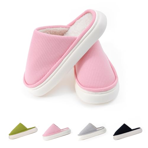 Wolkensohle Original Winter Hausschuhe für Damen und Herren, Warme Pantoffeln mit Plüsch-Innensohle, Gefütterte Slippers für Zuhause, Flauschige Hausschlappen mit EVA-Sohle, Cozyslides von Wolkensohle