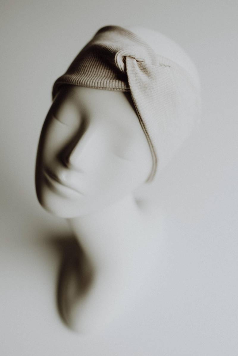 stirnband Haarband "Rib" Sand Meliert Aus Jersey von wolkenstaub
