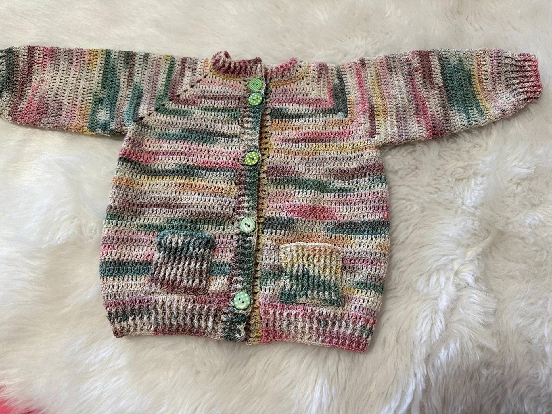 Jacke Für Kinder, Handmade, Gehäkelt von wollifanten