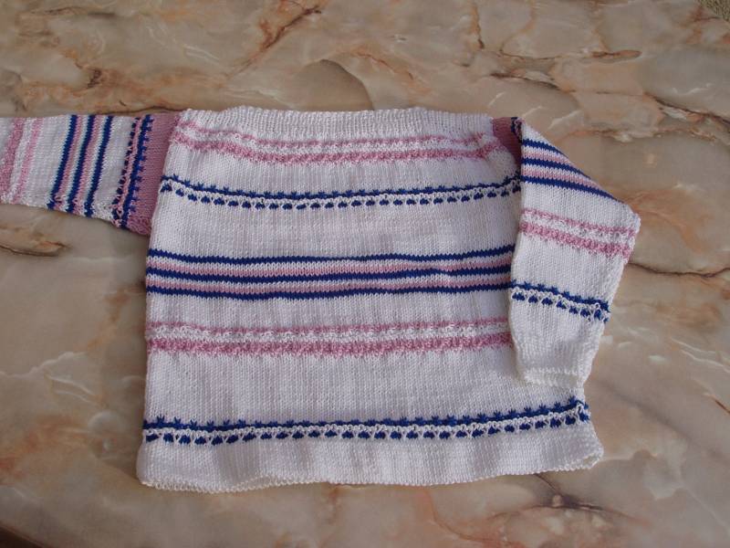 Kinderpullover Aus Baumwolle Grösse 104 von wollstrickwaren