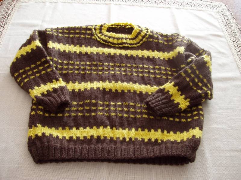Kinderpullover Aus Wolle, Wollprogramm Waschbar Grösse 134 von wollstrickwaren