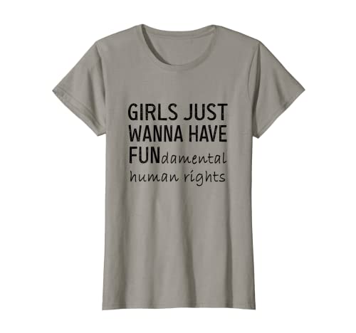 Damen Girls just wanna have fundamental human rights women T-Shirt von women's rights T-shirts