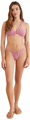 Women'secret Damen Asymmetrisches Bandeau-Bikini-Top in Rosa BH, 80B von women'secret