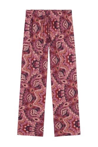 Women'secret Damen Caprihose mit Granatmuster Pyjamaunterteil, granatrot Bedruckt, M von women'secret