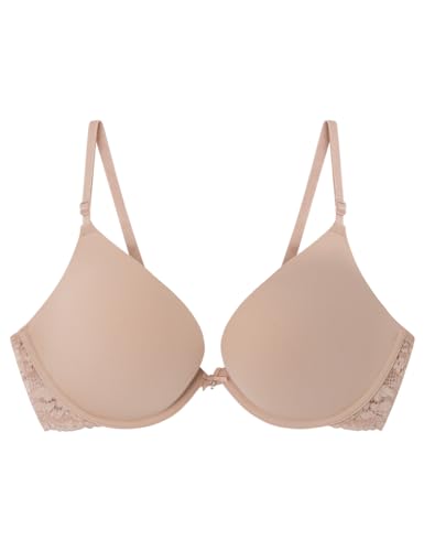 Women'secret Damen Gorgeous Push Up Tüll Mikrofaser und Spitze Rosa BH, 85B von women'secret