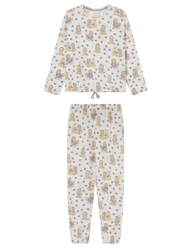 Women'secret Damen Langer Schlafanzug mit Mehreren License Spring Break Pyjamaset, Whisper White, L von women'secret