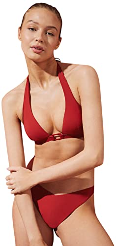 Women'secret Damen Neckholder BH Bikini, Rot/Koralle, 90D von women'secret