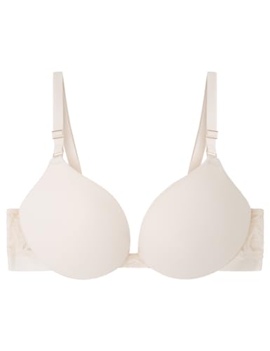 Women'secret Damen Push Up BH, Elfenbein, 75B von women'secret