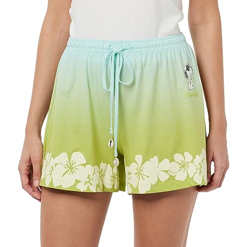 Women'secret Damen Shorts 100% Baumwolle Batikmuster Snoopy Lässige Hose, bunt, S von Women'secret