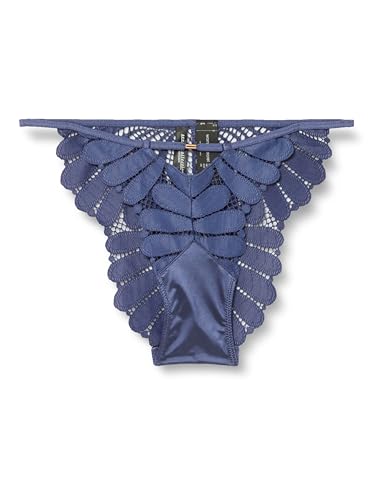 Women'secret Damen Spitze Stickerei Klassische Höschen Dessous, Blau (Azul Medio), 42 von women'secret