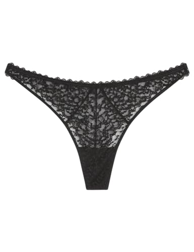 Women'secret Damen Tanga Spring HELANKAS Funktionsunterwäsche, Standard Black, L von women'secret