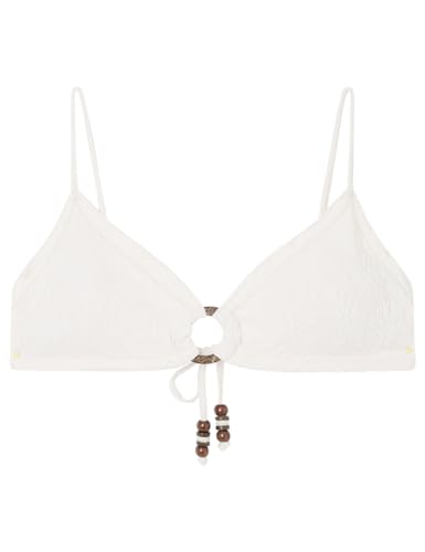 Women'secret Damen White Triangle Padded Bikini top with Ring BH, Ivory, 100B Women'secret Damen White Triangle Padded Bikini top with Ring BH, Ivory, 100B von Women'secret