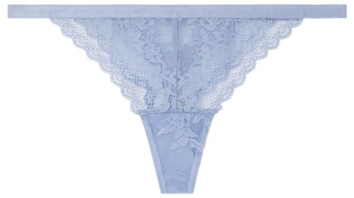 Women'secret Damen lace Tanga Funktionsunterwäsche, MID Blue, L von women'secret
