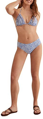 women'secret Damen Bikinihöschen Culotte Blumen Bikini-Unterteile, Bedruckt blau, XL von women'secret