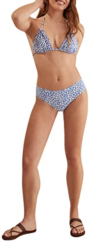 Women'secret Damen Bikinihöschen Culotte Blumen Bikini-Unterteile, Bedruckt blau, XL von Women'secret