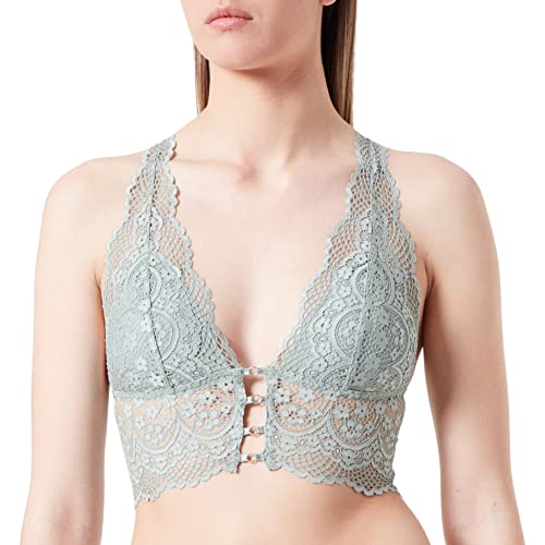 women'secret Damen Bralette Spitze Grün BH, Large von women'secret