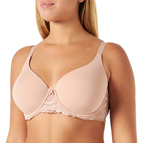 women'secret Damen Herrlicher Push Up Tüll Beflockung Schwarz BH, Rose, 75A von women'secret