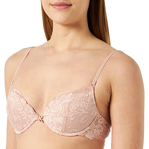 Women'secret Damen Klassischer Spitzen Beautiful mit Polstern Rosa BH, 75B von women'secret