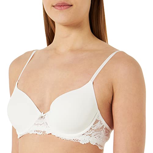 women'secret Damen Gepolsterter BH, Gelb/gebrochenes Weiß, 75D von women'secret