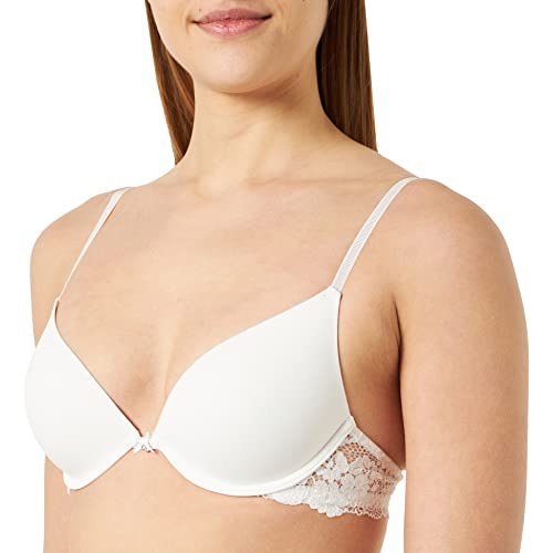 women'secret Damen Push-Up-BH, Blickdicht, Gelb/gebrochenes Weiß, 80B von women'secret