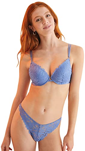 Women'secret Damen Push-Up-BH, dunkelblau, 75B von women'secret