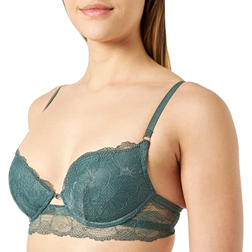 Women'secret Damen Push Up Mehreren Ausschnitten BH, grün, 80B von women'secret