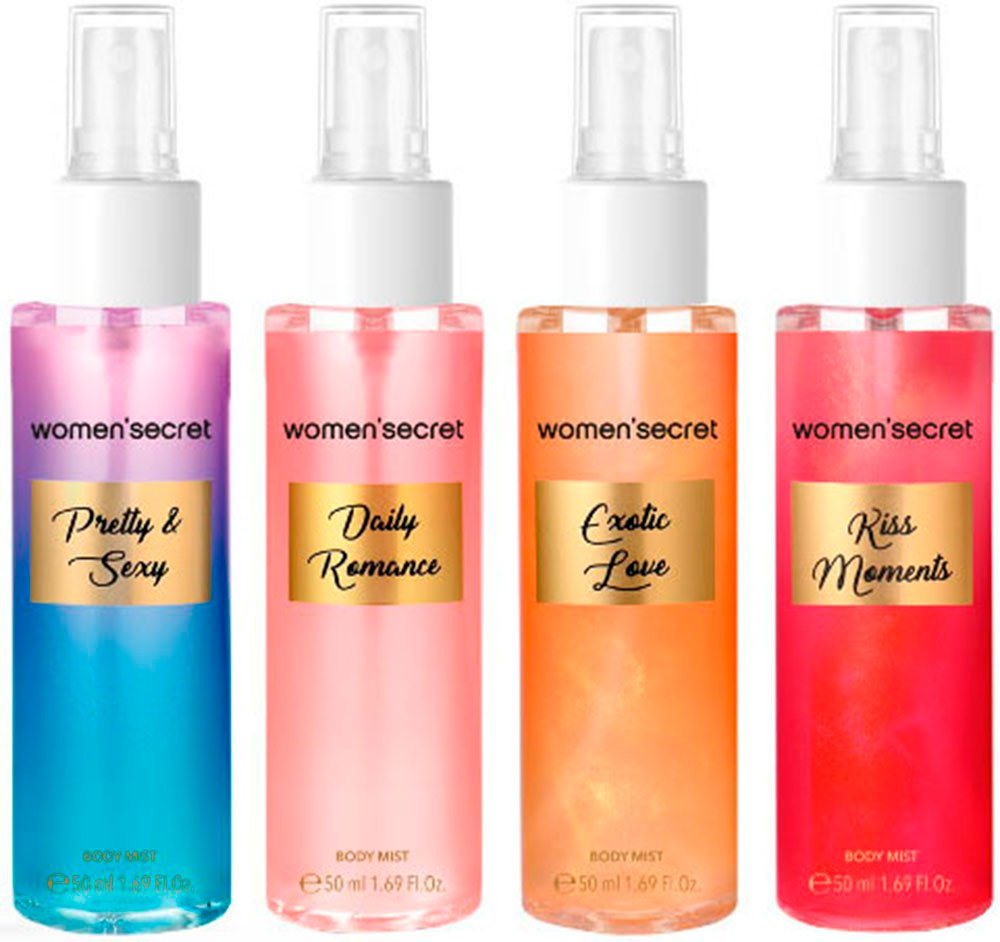 women'secret Duft-Set Women Secret Body Mist 4x 50ml Set Senses", 4-tlg." von women'secret