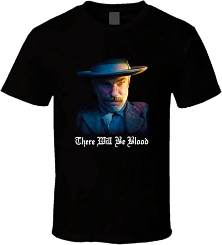 Herren-T-Shirt mit Aufschrift "There Will Be Blood", Daniel Day Lewis, Geschenk, Schwarz, Schwarz , L Herren-T-Shirt mit Aufschrift "There Will Be Blood", Daniel Day Lewis, Geschenk, Schwarz, Schwarz , L von wonang
