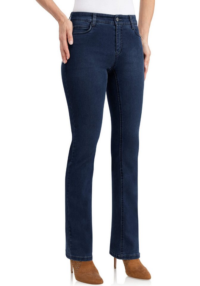 wonderjeans Bootcut-Jeans Figurbetonte Form mit leicht ausgestelltem Bein von wonderjeans