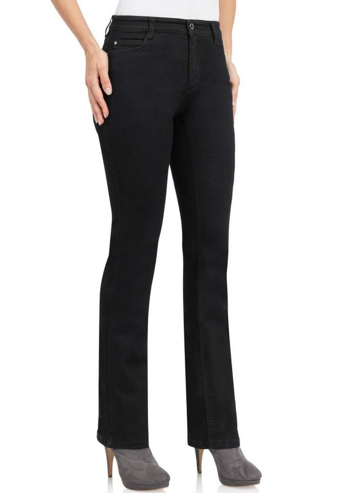 wonderjeans Bootcut-Jeans Figurbetonte Form mit leicht ausgestelltem Bein von wonderjeans