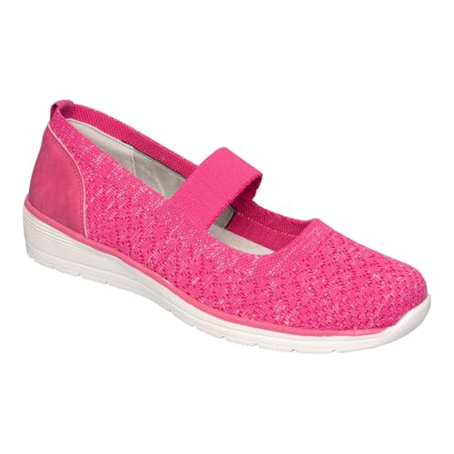wonderwalk Bequem-Ballerina Federleicht – Damenschuhe, Stretch-Riemen, rutschfeste Sohle, Bequeme Passform von wonderwalk
