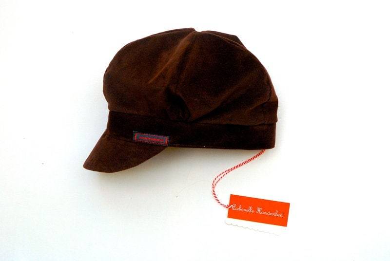 Kinder Schirmmütze in Braun Aus Cord Mütze "Oskar" Für Jungs Und Mädchen Geburtstag Einschulung Geschenk von wonnekind