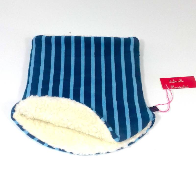 Kuschelschal "Linus" Baby Und Kinder Loop Blau Gestreift Kuschelschal "Linus" Baby Und Kinder Loop Blau Gestreift von wonnekind